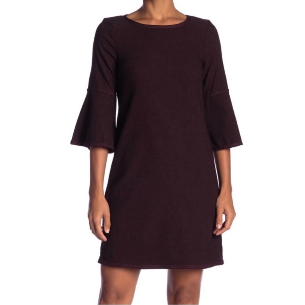 Max Studio 3/4 Bell Sleeve Shift Dress